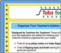 Tabs for Teachers